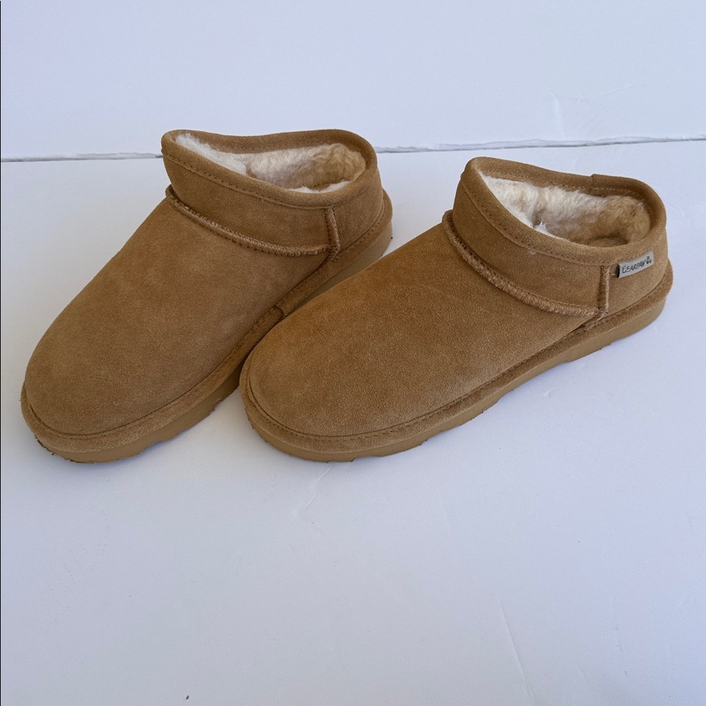BearPaw Tan Ankle Booties